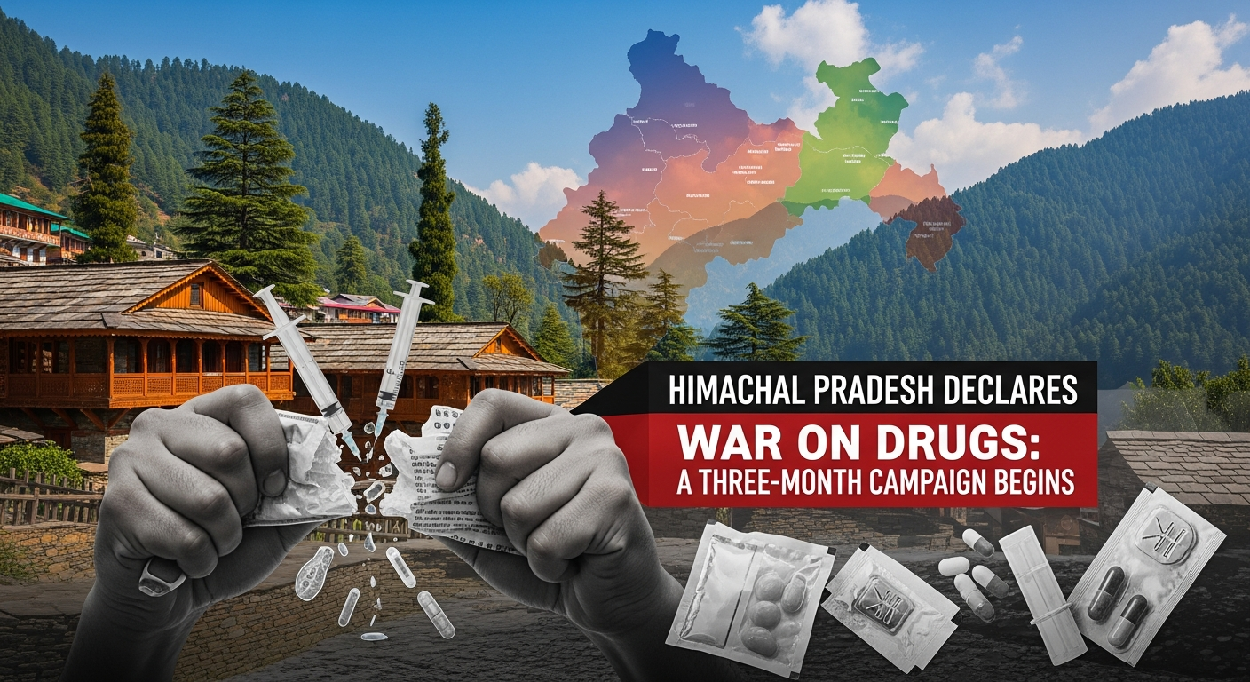 Himachal Pradesh Declares War on Drugs: A Three-Month Campaign Begins