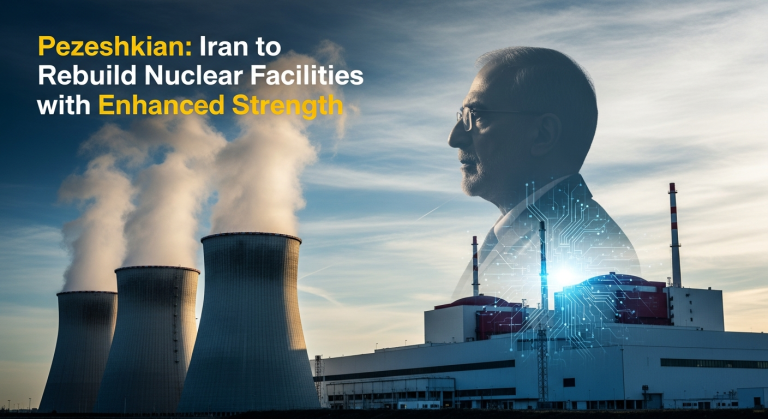 Pezeshkian: Iran to Rebuild Nuclear Facilities with Enhanced Strength