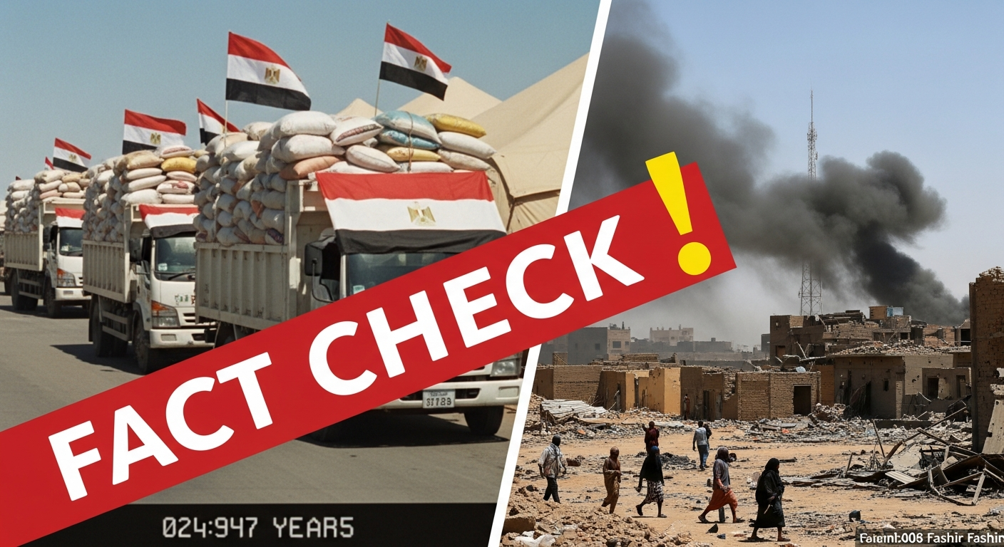 Fact-Check: Old Video Misleads About Egyptian Aid to Sudan Amidst Fashir Violence
