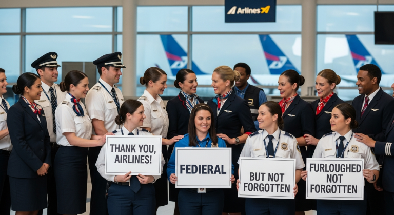 Airlines Offer Support to Unpaid Federal Workers During Shutdown