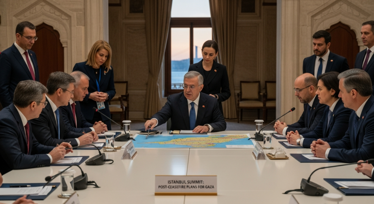 Istanbul Summit: Ministers Discuss Post-Ceasefire Plans for Gaza