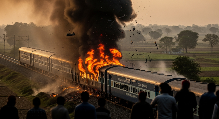 Fire Breaks Out on New Delhi-Darbhanga Clone Special Train in Bihar