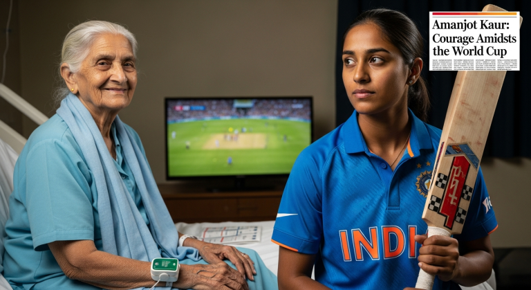 Amanjot Kaur's Grandmother's Heart Attack: A Story of Courage Amidst the World Cup