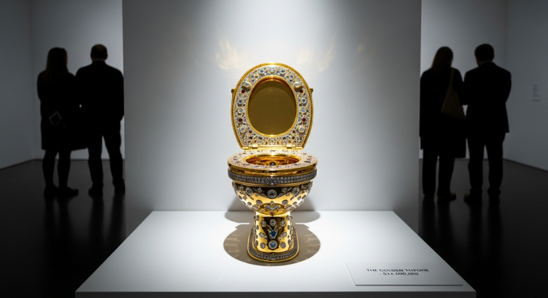 Golden Toilet Seat: A $10 Million Throne Captures Global Attention