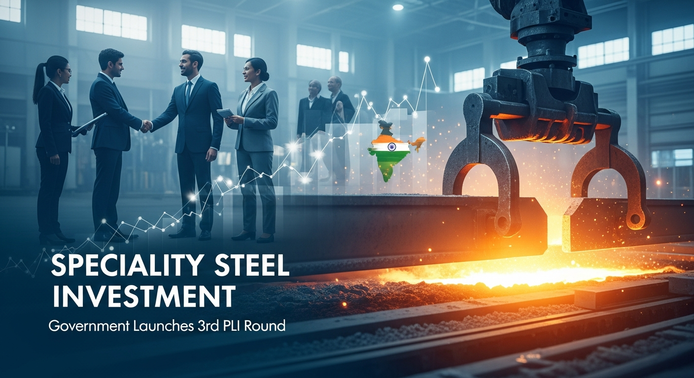 Government Launches 3rd PLI Round to Boost Speciality Steel Investment