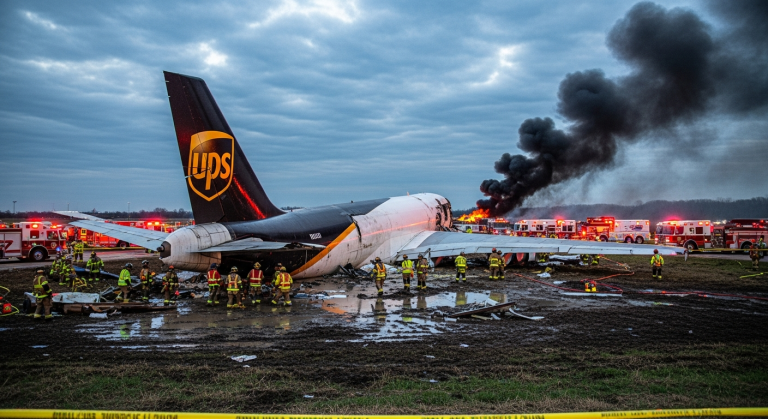 UPS Plane Crash Near Louisville Airport Injures Multiple People