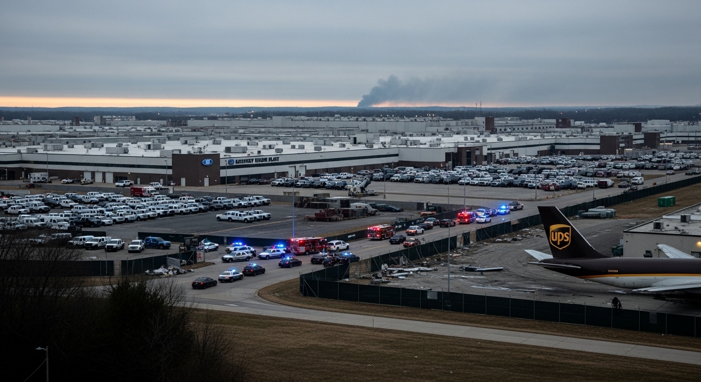Ford Halts Kentucky Plant After Deadly UPS Plane Crash