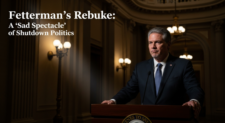 Fetterman's Rebuke: A 'Sad Spectacle' of Shutdown Politics