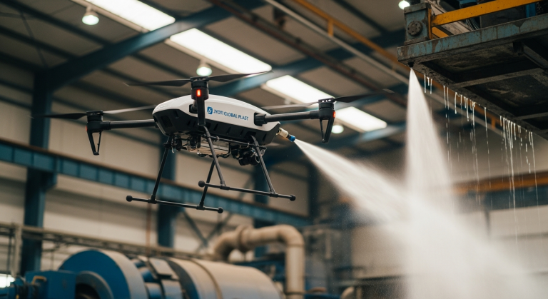 Jyoti Global Plast Soars with Innovative Industrial Cleaning Drones