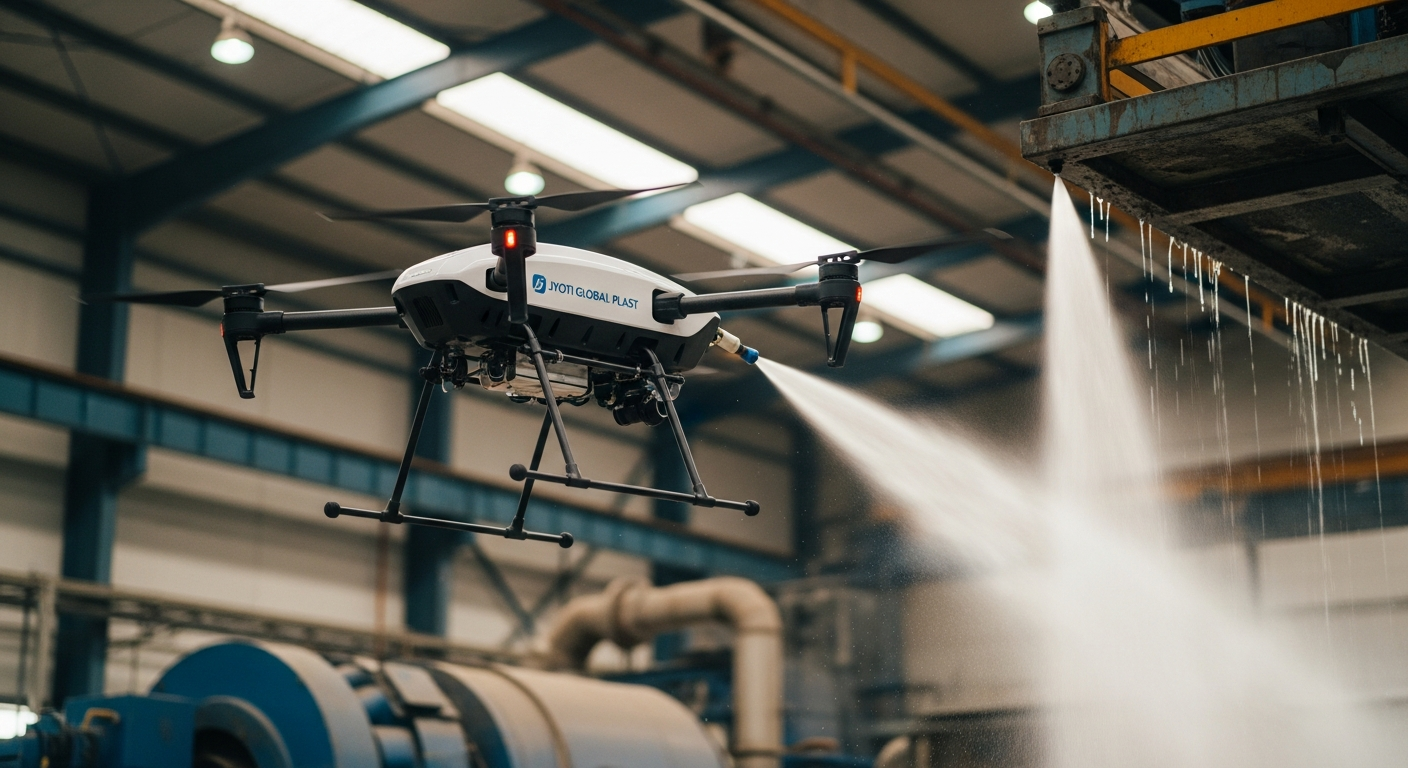 Jyoti Global Plast Soars with Innovative Industrial Cleaning Drones