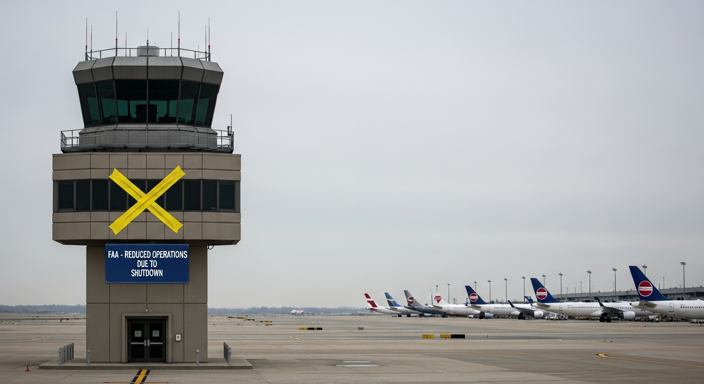 FAA Cuts Air Traffic by 10% in 40 Markets Amid Government Shutdown