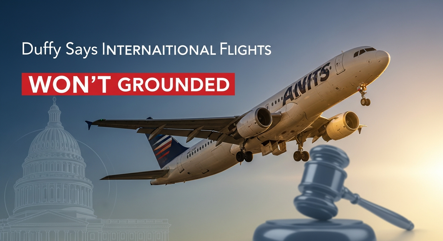 Government Shutdown Won't Ground International Flights, Says Duffy