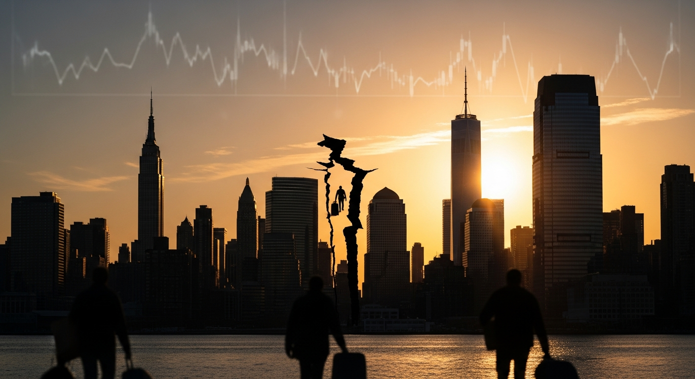 Exodus: NY and NJ's Billion-Dollar Income Loss as Residents Flee