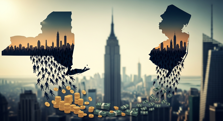 Exodus: New York, New Jersey Bleed Billions as Residents Seek Lower Taxes