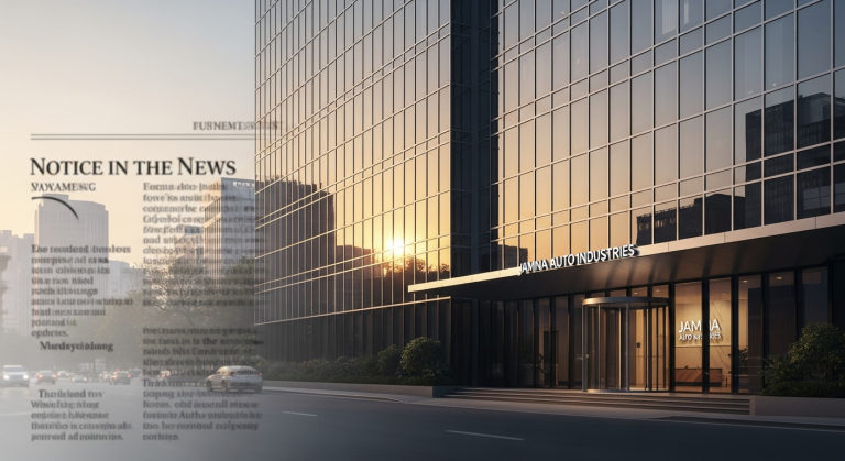 Jamna Auto Industries: A Notice in the News