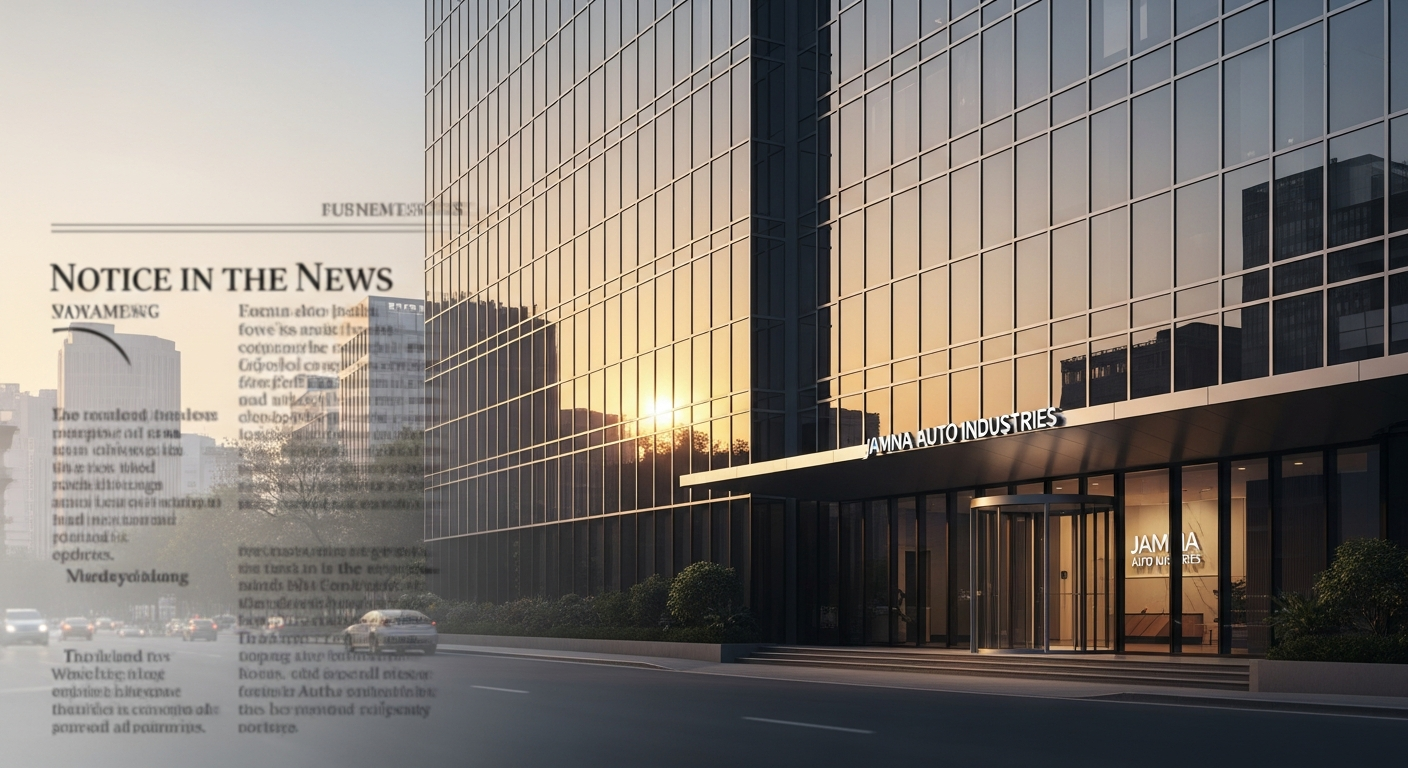 Jamna Auto Industries: A Notice in the News