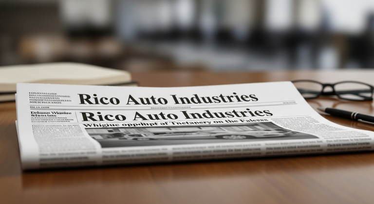 Rico Auto Industries: A Newspaper Publication