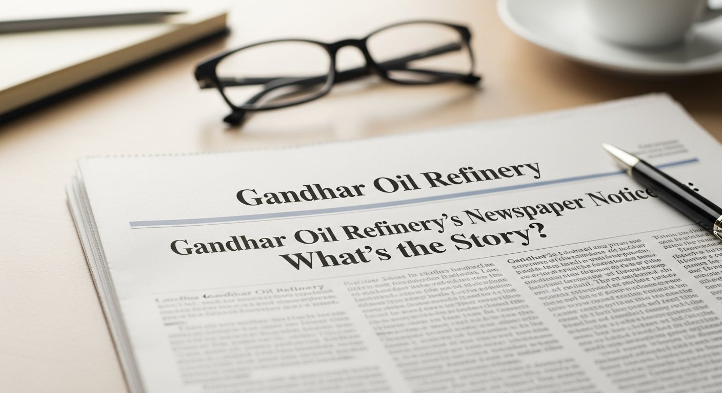 Gandhar Oil Refinery's Newspaper Notice: What's the Story?