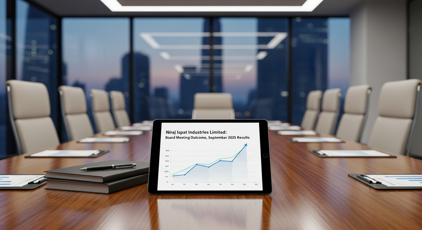 Niraj Ispat Industries Limited: Board Meeting Outcome, September 2025 Results