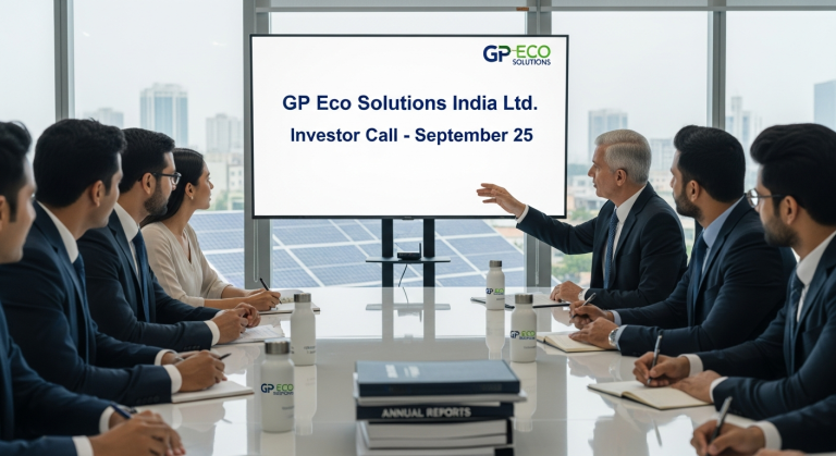 GP Eco Solutions India Ltd. Holds Investor Call, September 25