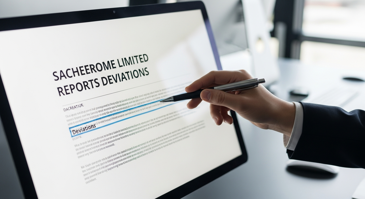 Sacheerome Limited Reports Deviations: What Does It Mean?