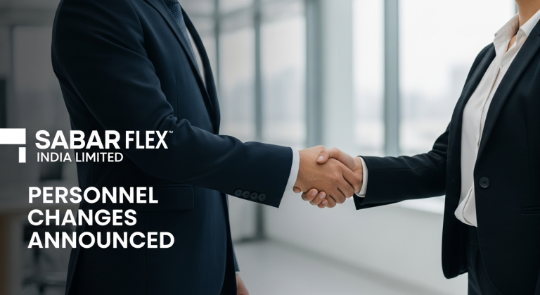 Sabar Flex India Limited Announces Personnel Changes