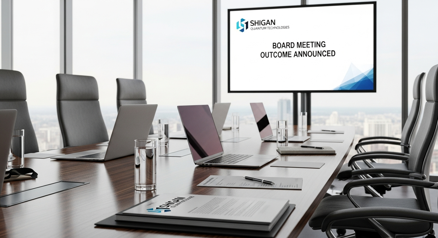 Shigan Quantum Technologies: Board Meeting Outcome Announced