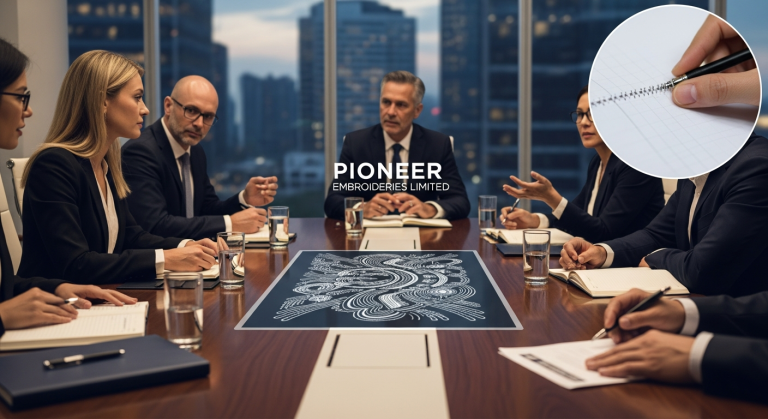 Pioneer Embroideries Limited: Board Meeting Outcome