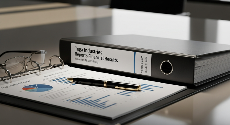 Tega Industries Reports Financial Results, November 13, 2025 Filing