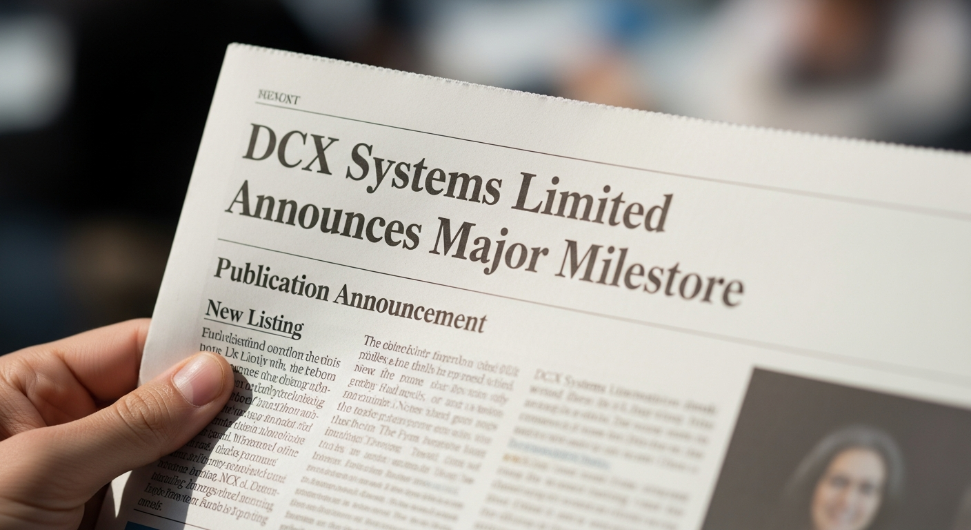DCX Systems Limited: A Newspaper Publication Announcement