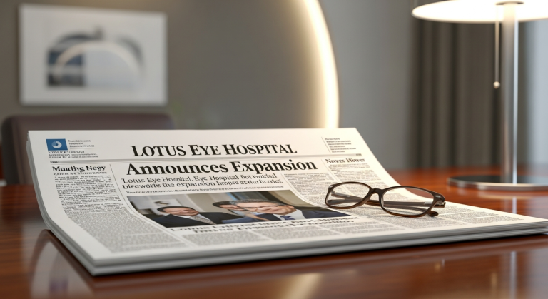 Lotus Eye Hospital Announces Newspaper Publication
