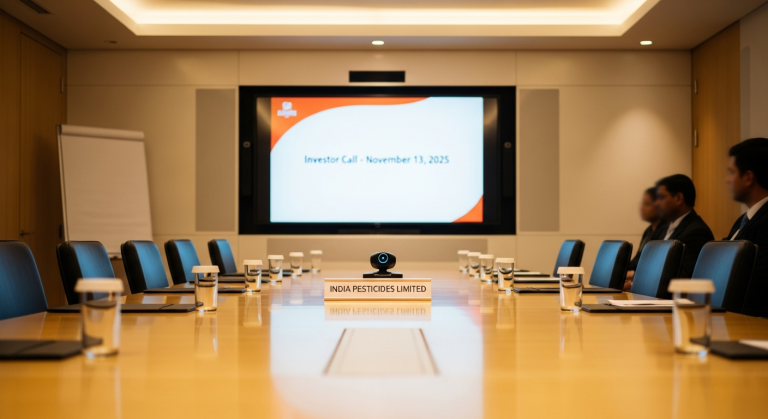 India Pesticides Limited: Investor Call on November 13, 2025