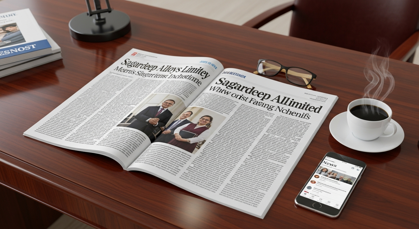 Sagardeep Alloys Limited: A Newspaper Publication