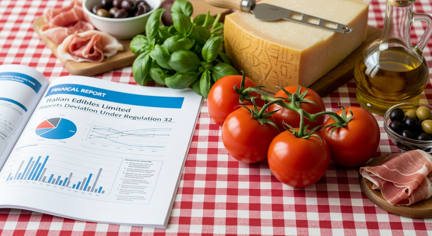 Italian Edibles Limited Reports Deviation Under Regulation 32