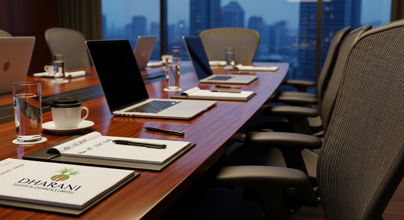 Dharani Sugars & Chemicals Limited: Board Meeting Outcome on November 13, 2025