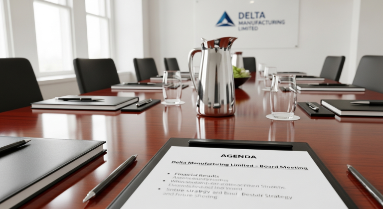 Delta Manufacturing Limited Announces Board Meeting Outcome