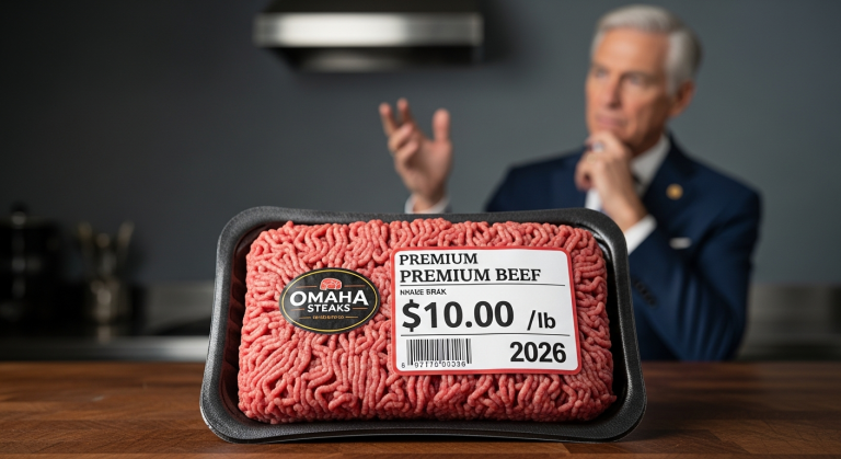 Omaha Steaks CEO: Ground Beef at $10 a Pound by 2026