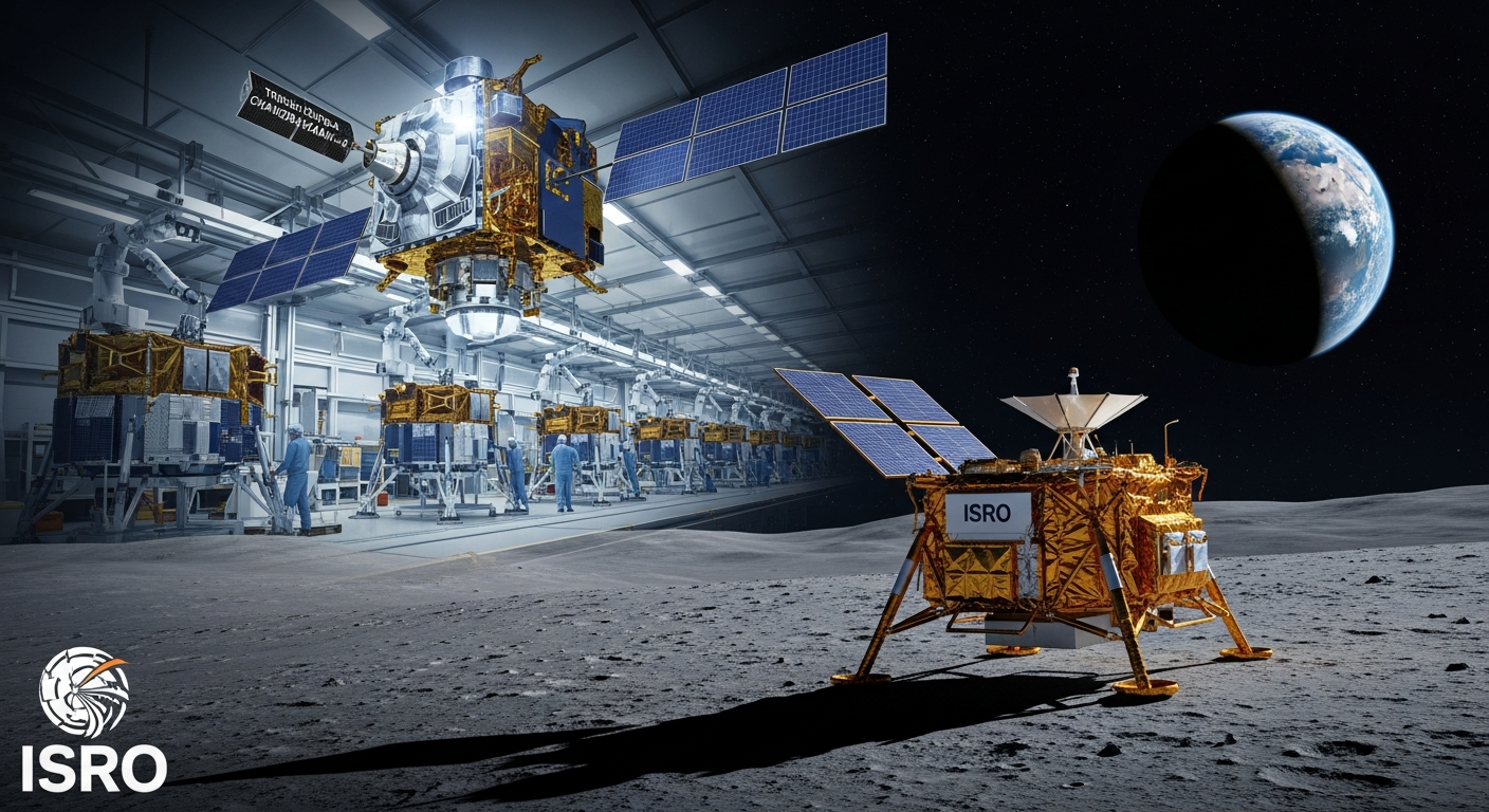 ISRO to Triple Spacecraft Output, Eyes Chandrayaan-4 Launch in 2028