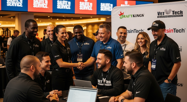 DraftKings Honors Veterans With VetsinTech During NFL's 'Salute to Service'