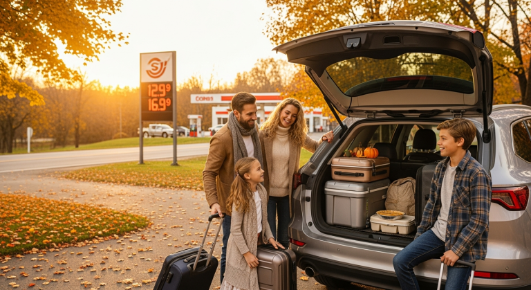 Thanksgiving Travel Sees Lowest Gas Prices Since Pandemic, Boosting Holiday Cheer