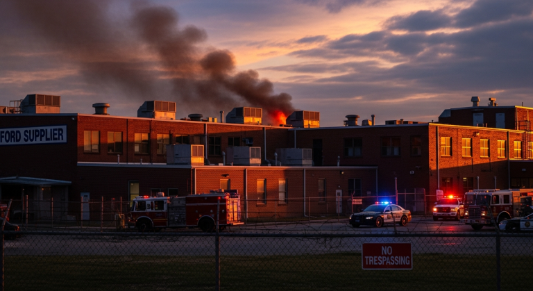 Another Fire at Ford Supplier's New York Plant Raises Concerns