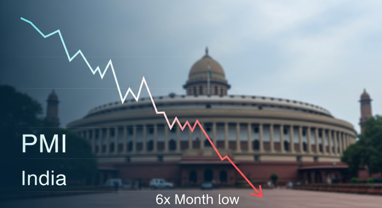 India's PMI Dips: A Six-Month Low Signals Economic Cooling