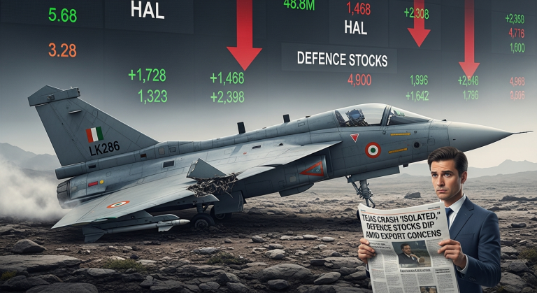 HAL: Tejas Crash 'Isolated,' Defence Stocks Dip Amid Export Concerns