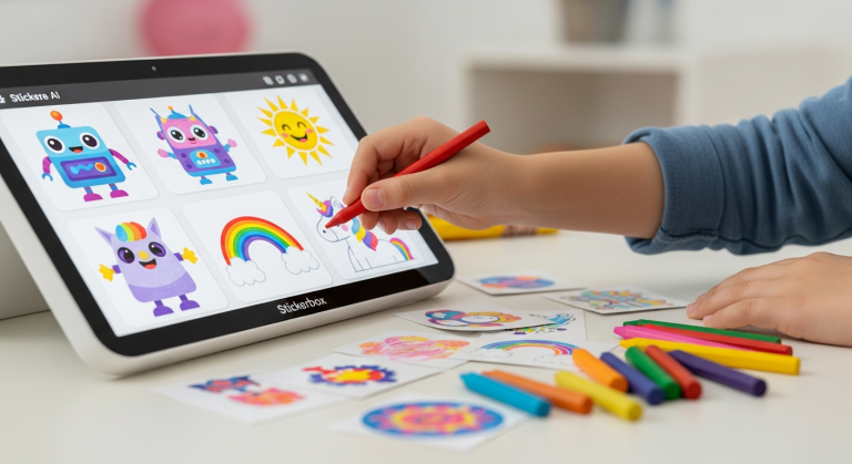 Stickerbox: Where AI Meets Crayons for a New Kind of Playtime