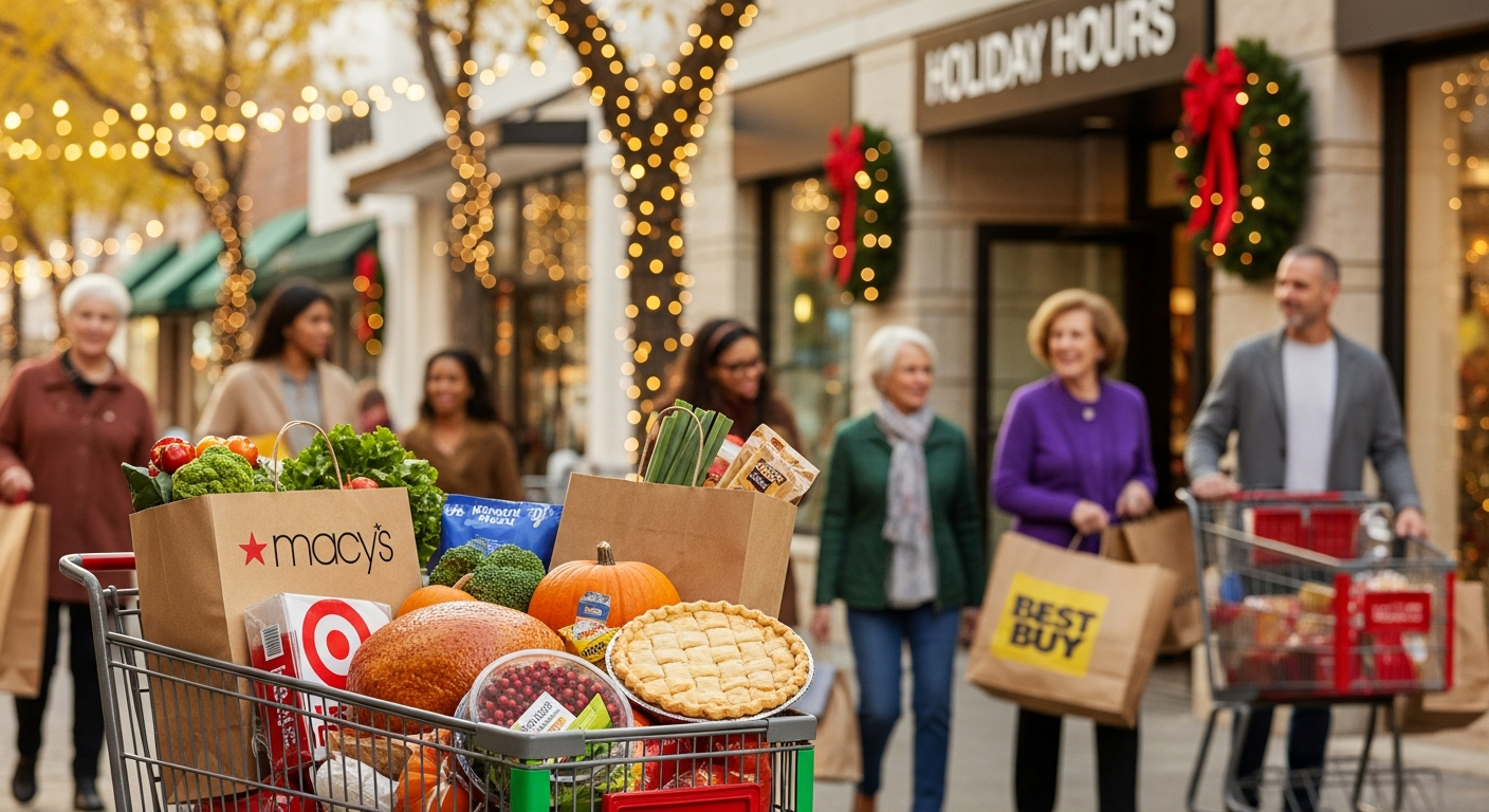 Thanksgiving Shopping: Retailers and Restaurants' Holiday Hours