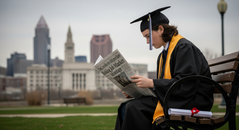 College Grads' Job Market Advantage Shrinks, Cleveland Fed Study Reveals