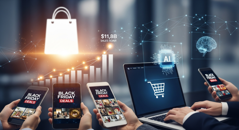 Black Friday Online Sales Soar to $11.8B, Fueled by AI Shopping