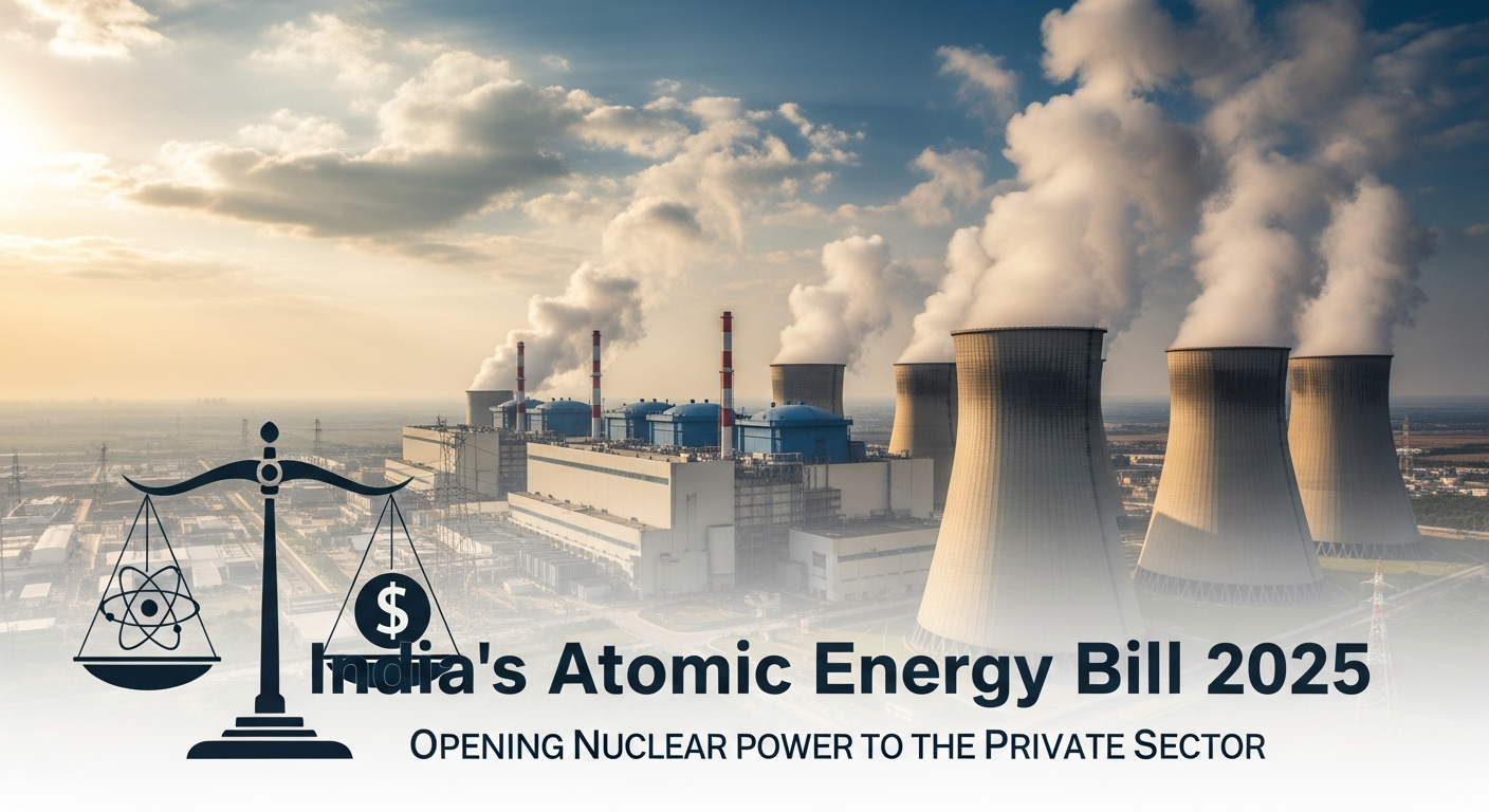 India's Atomic Energy Bill 2025: Opening Nuclear Power to Private Sector