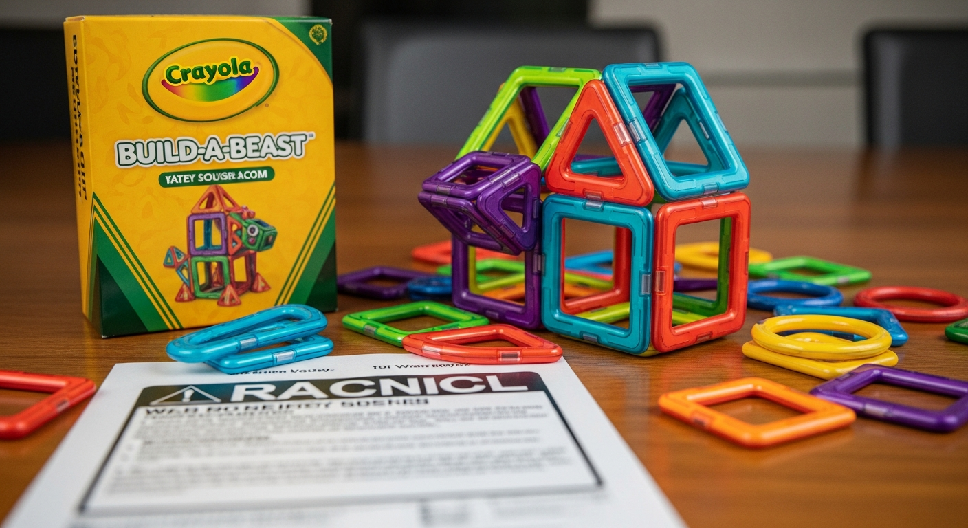 Crayola Recalls Magnetic Building Sets Nationwide Due to Injury Risk
