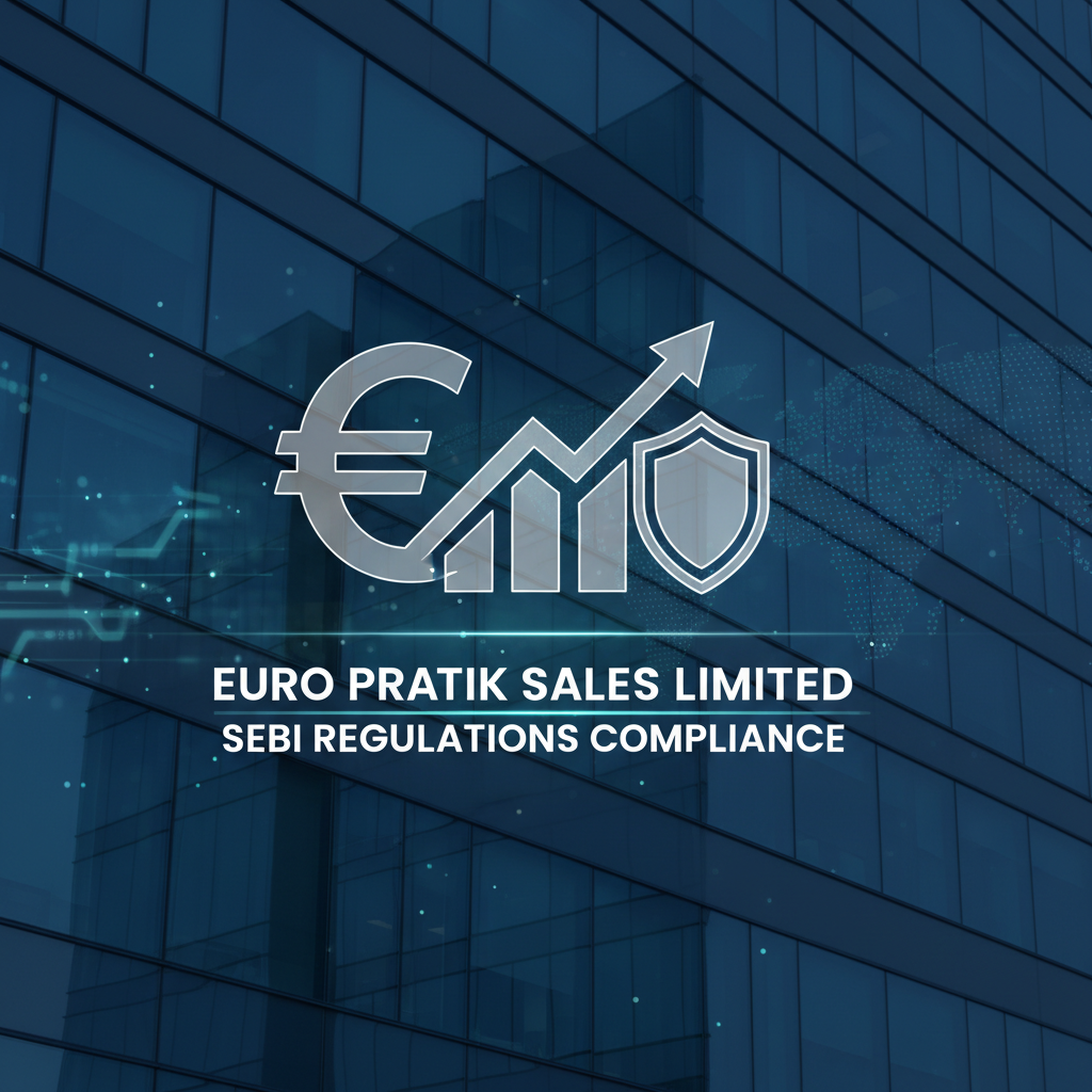 Digital illustration showing Euro symbol, rising stock graph, and shield overlaid on a modern building.